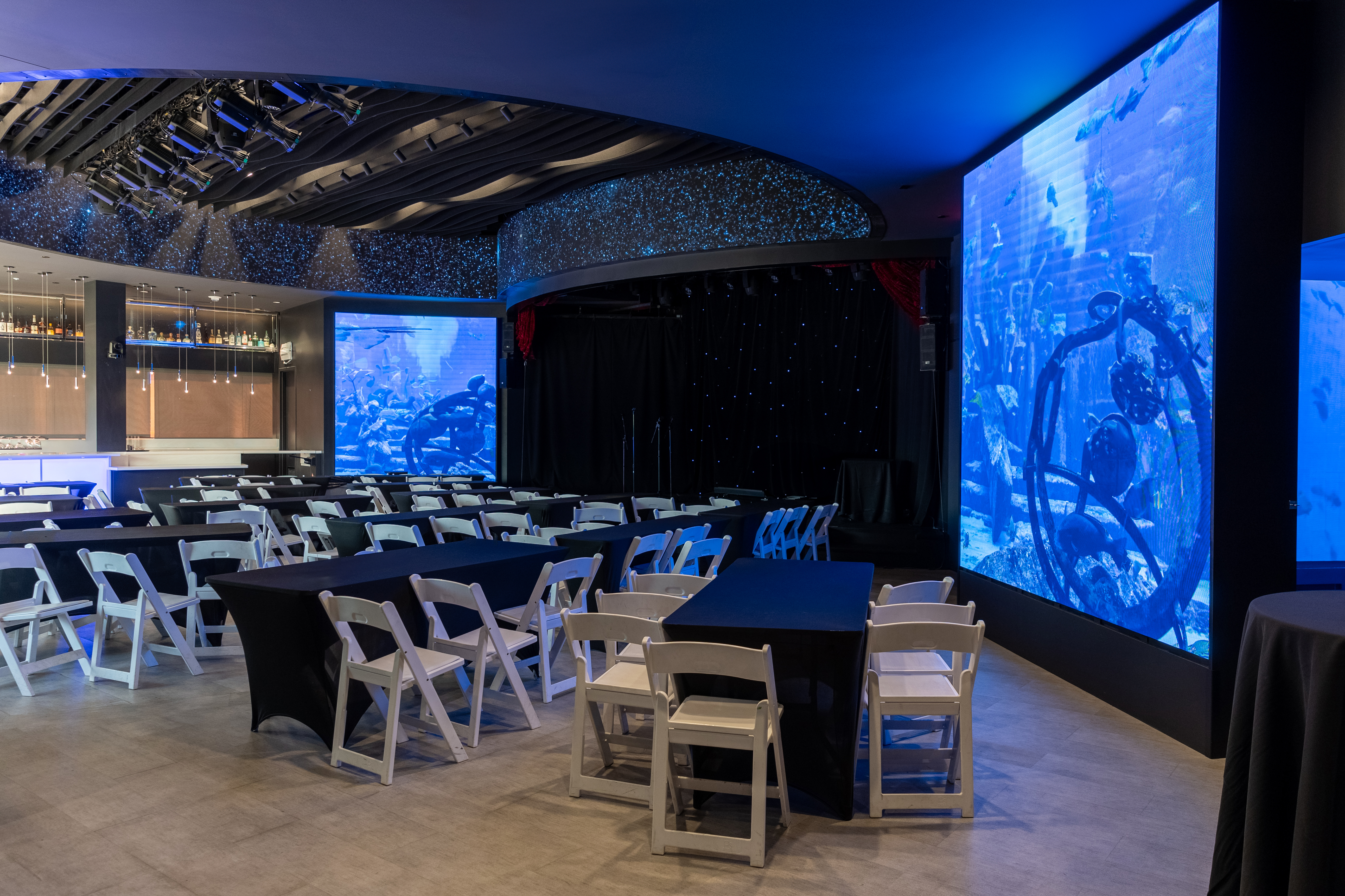 Epicenter Stage Wedding Reception Room