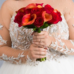 Twelve Rose Calla Lily Mix Bouquet