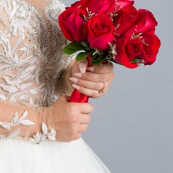 Twelve Rose Hand Tied Bouquet