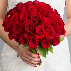 Thirty-Six Rose Hand Tied Bouquet