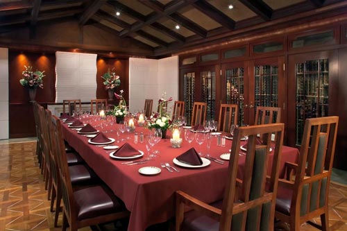 steakhouse wedding reception room